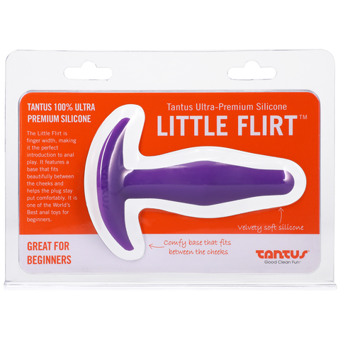 Tantus Silicone Little Flirt Butt Plug Purple Haze