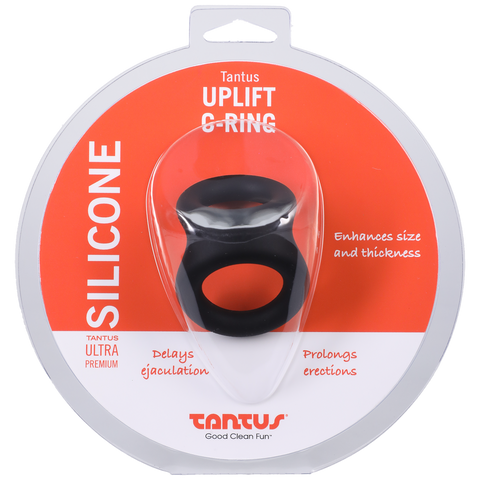 Tantus Uplift - Silicone C-Ring Onyx