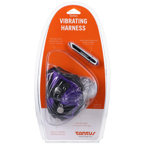 TS8686 - Tantus Velvet Vibrating Harness Lilac