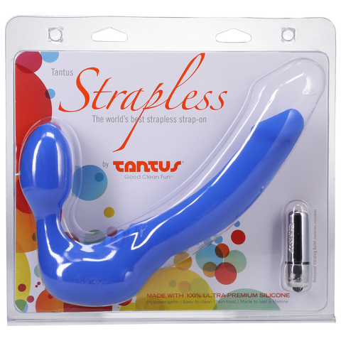 Tantus Strapless Slim Azure Medium - TS47470