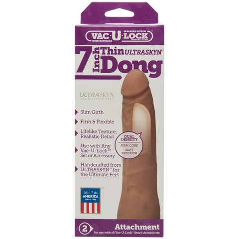 VAC-U-LOCK- 7 INCH THIN ULTRASKYN D BROWN