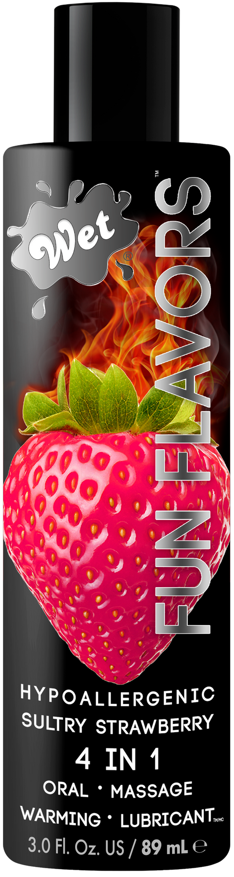 Wet Fun Flavors Sexy Strawberry 4 in 1 3oz