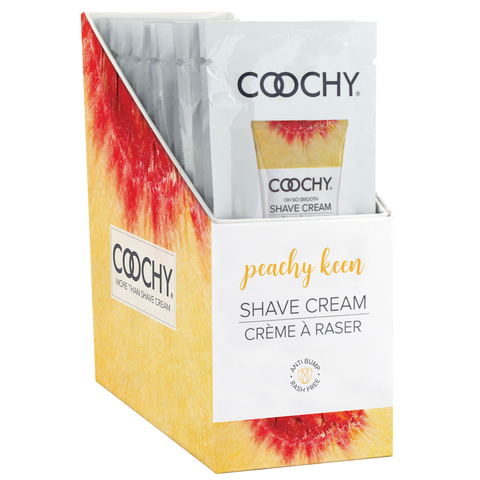 Coochy Shave Peachy Keen foil 15ml Display 24pc