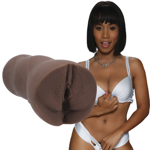 Doc Johnson Signature Strokers - Jenna Foxx - ULTRASKYN Pocket Pussy - Chocolate