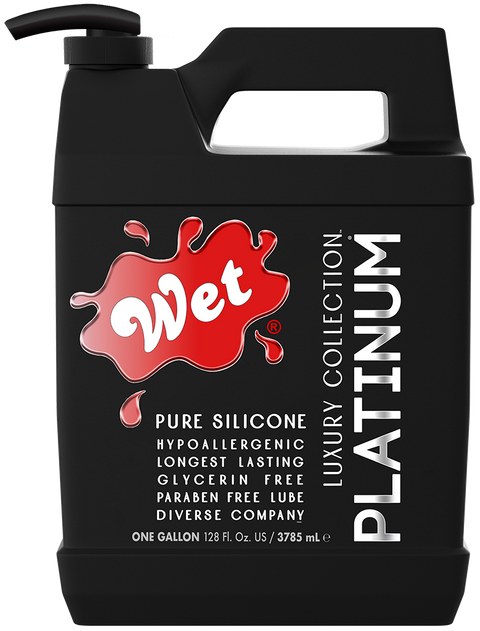 Wet Platinum Silicone Based Sex Lube Gallon