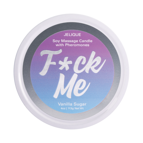 SOY MASSAGE CANDLE F*CK ME VANILLA SUGAR 4 FL OZ