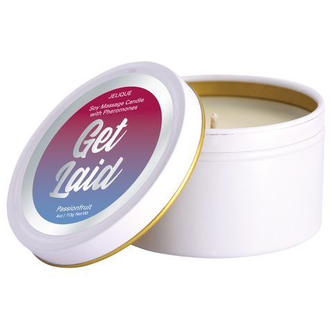 SOY MASSAGE CANDLE GET LAID PASSION FRUIT 4 FL OZ