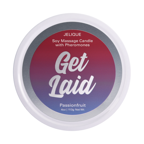 SOY MASSAGE CANDLE GET LAID PASSION FRUIT 4 FL OZ