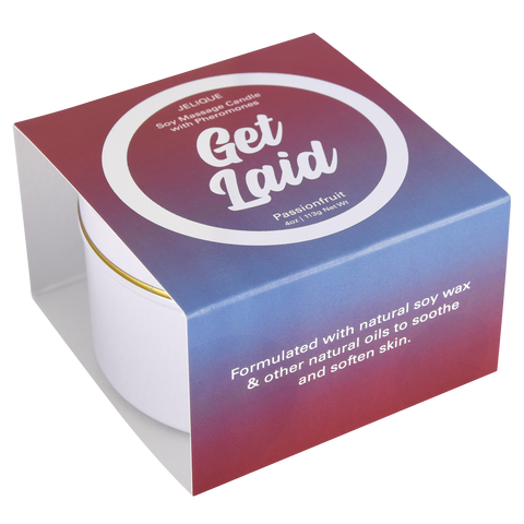 SOY MASSAGE CANDLE GET LAID PASSION FRUIT 4 FL OZ